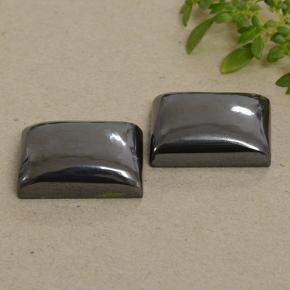 Gemas de hematita gris natural de 48,80 ct, baguette, opaco