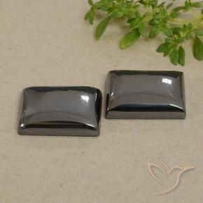 Gemas de Hematites Verde medio natural de 49.08 ct, Corte Baguette, Opaco