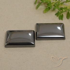 Gemas de Hematites Verde medio natural de 57.51 ct, Corte Baguette, Opaco