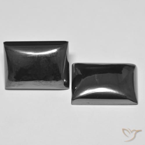 Gemas de Hematites Verde medio natural de 56.12 ct, Corte Baguette, Opaco