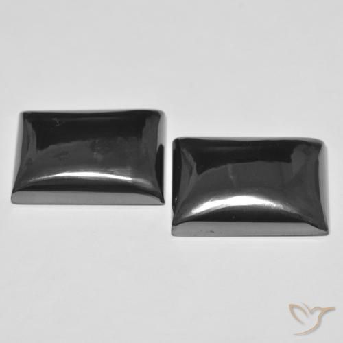 Gemas de Hematites Verde medio natural de 56.12 ct, Corte Baguette, Opaco