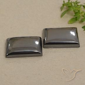 Gemas de Hematites Verde medio natural de 49.98 ct, Corte Baguette, Opaco
