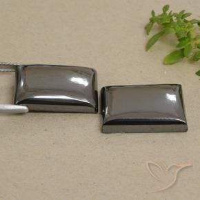 Gemas de Hematites Verde medio natural de 49.98 ct, Corte Baguette, Opaco