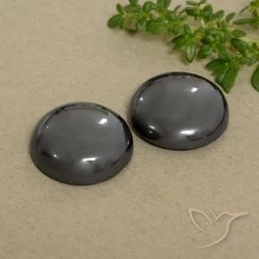 Gemas de Hematites Verde medio natural de 42.52 ct, Redondo, Opaco