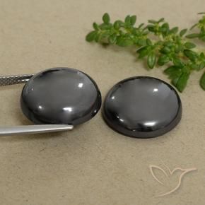 Gemas de Hematites Verde medio natural de 42.52 ct, Redondo, Opaco