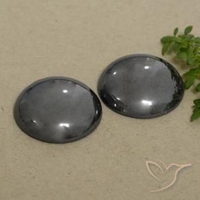 Gemas de Hematites Verde medio natural de 48.28 ct, Redondo, Opaco