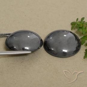 Gemas de Hematites Verde medio natural de 48.28 ct, Redondo, Opaco