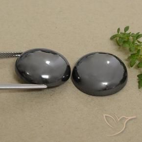 Gemas de Hematites Verde medio natural de 58.13 ct, Redondo, Opaco