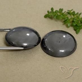 Gemas de Hematites Verde medio natural de 66.67 ct, Redondo, Opaco