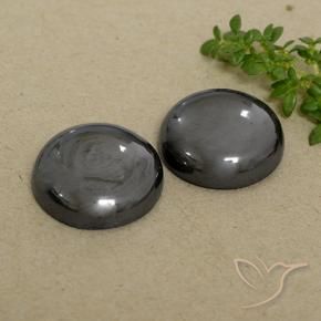 Gemas de Hematites Verde medio natural de 45.45 ct, Redondo, Opaco