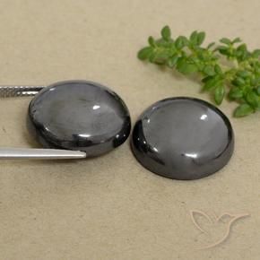 Gemas de Hematites Verde medio natural de 45.45 ct, Redondo, Opaco