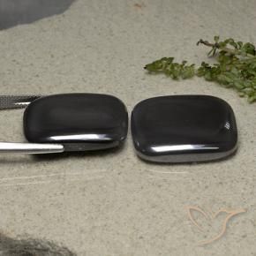 Gemas de Hematites Gris negro natural de 96.22 ct, Forma Cojín, Opaco
