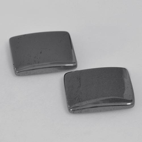 Gemas de hematita gris natural de 9,90 ct, cuadrado, opaco