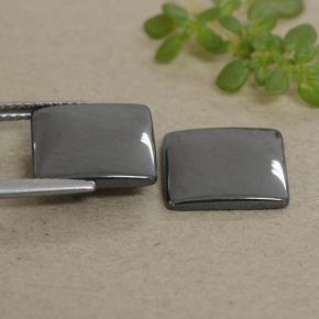 Gemas de hematita gris natural de 9,50 ct, cuadrado, opaco