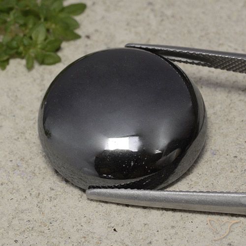 39.37ct Natural Gris oscuro Hematites, Redondo, Opaco