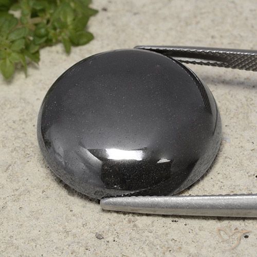 37.89ct Natural Gris negro Hematites, Redondo, Opaco
