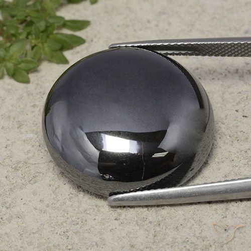 40.32ct Natural Gris negro Hematites, Redondo, Opaco