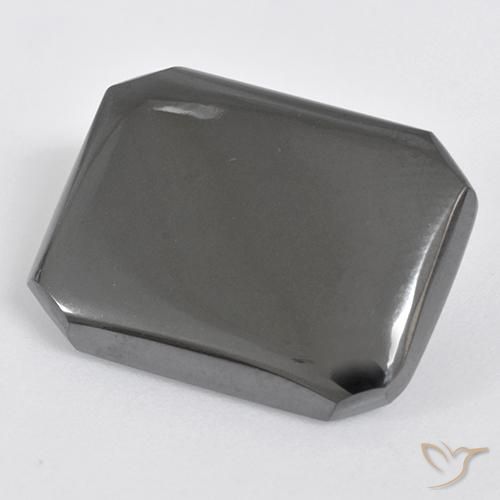 Hematites Verde medio natural de 18.98 ct, Corte Octágono / Esmeralda, Opaco