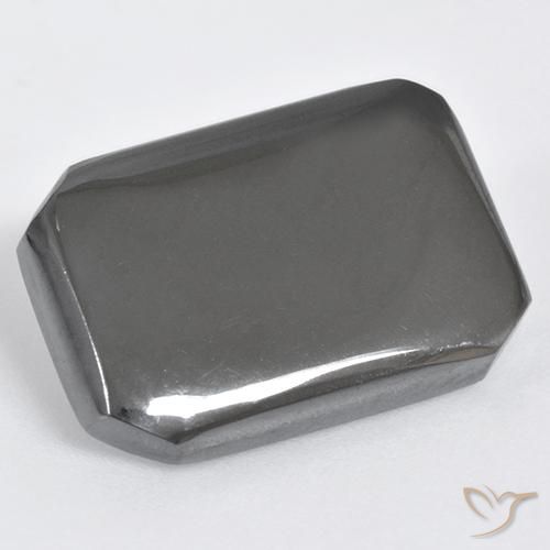 Hematites Verde medio natural de 19.94 ct, Corte Octágono / Esmeralda, Opaco
