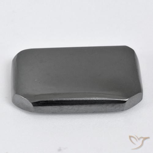 Hematites Verde medio natural de 19.94 ct, Corte Octágono / Esmeralda, Opaco