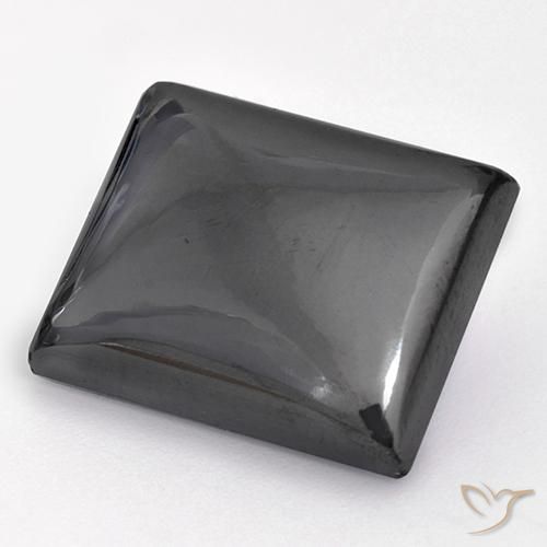Hematites Gris plateado natural de 22.78 ct, Corte Baguette, Opaco