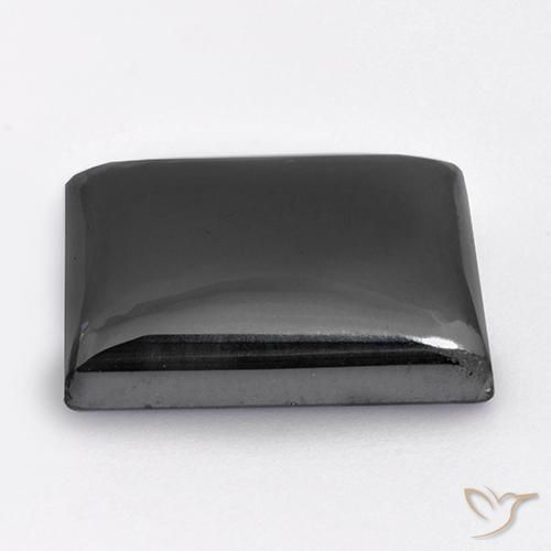 Hematites Gris plateado natural de 22.78 ct, Corte Baguette, Opaco