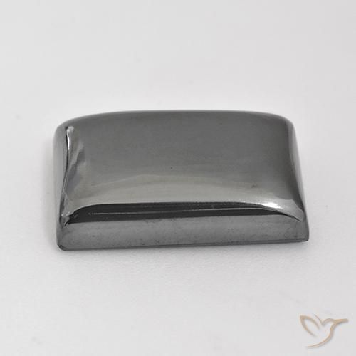 Hematites Gris plateado natural de 25.84 ct, Corte Baguette, Opaco