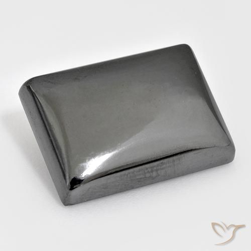 Hematites Gris plateado natural de 27.10 ct, Corte Baguette, Opaco