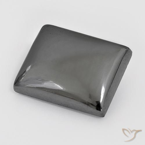 23.53ct Natural Gris plateado Hematites, Corte Baguette, Opaco
