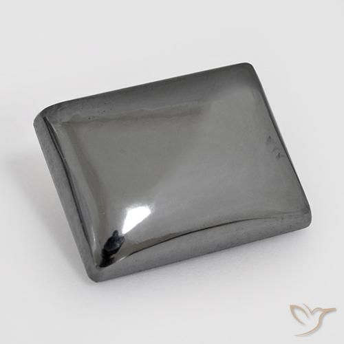 Hematites Gris plateado natural de 23.53 ct, Corte Baguette, Opaco