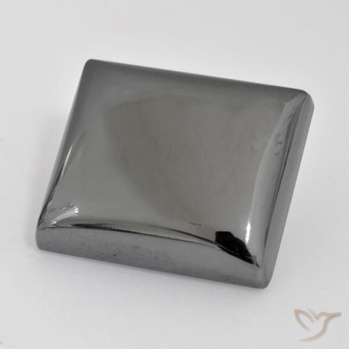 Hematites Gris plateado natural de 30.37 ct, Corte Baguette, Opaco