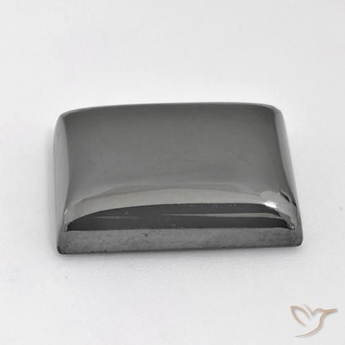 Hematites Gris plateado natural de 30.37 ct, Corte Baguette, Opaco
