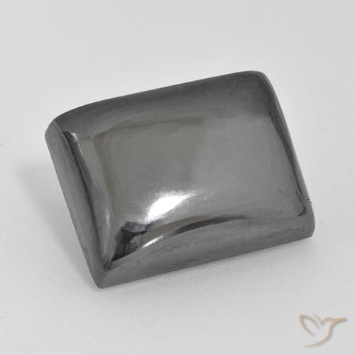 Hematites Gris medio natural de 20.16 ct, Corte Baguette, Opaco