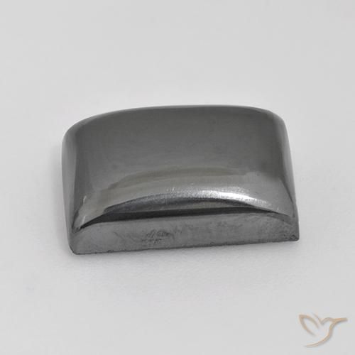 Hematites Gris medio natural de 20.16 ct, Corte Baguette, Opaco