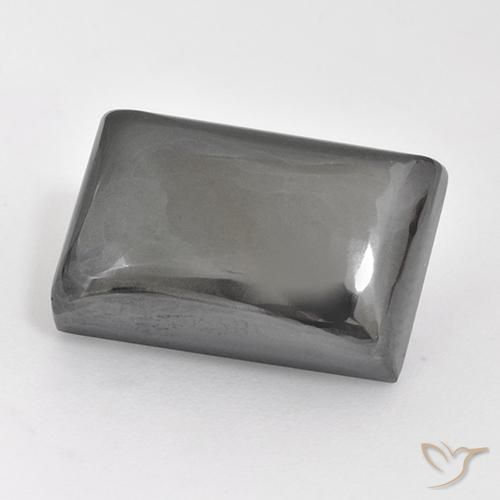 19.79ct Natural Gris plateado Hematites, Corte Baguette, Opaco