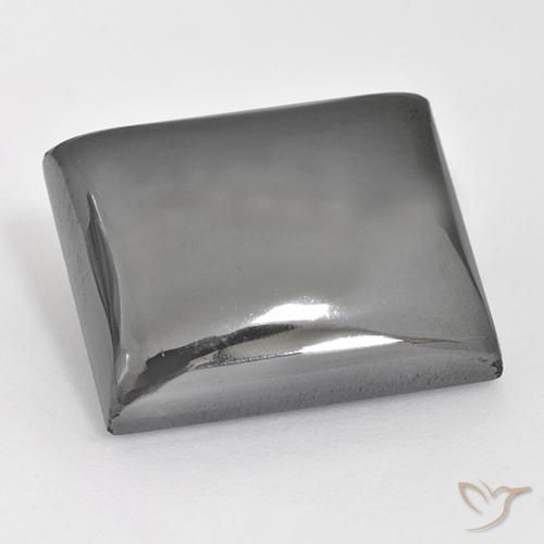 Hematites Gris plateado natural de 28.12 ct, Corte Baguette, Opaco