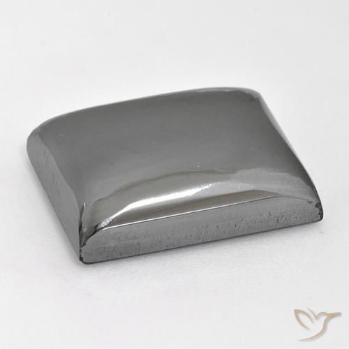 Hematites Gris plateado natural de 28.12 ct, Corte Baguette, Opaco