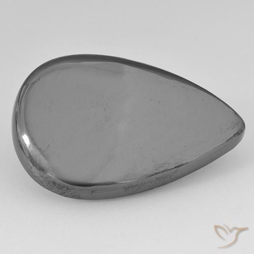 22.23ct Natural Gris medio Hematites, En forma de pera, Opaco
