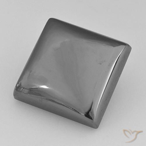 21.92ct Natural Gris medio Hematites, Cuadrado, Opaco