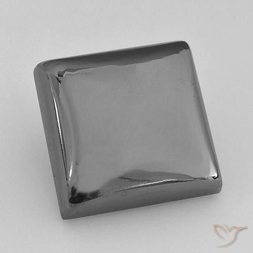 Hematites Gris medio natural de 21.92 ct, Cuadrado, Opaco