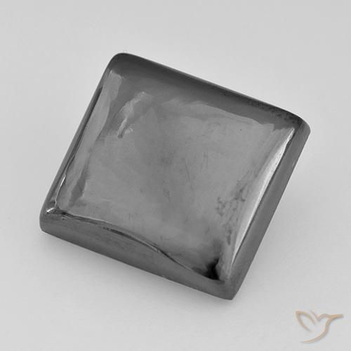 Hematites Gris plateado natural de 23.29 ct, Cuadrado, Opaco