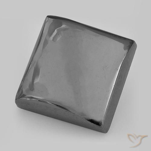 25.13ct Natural Gris medio Hematites, Cuadrado, Opaco