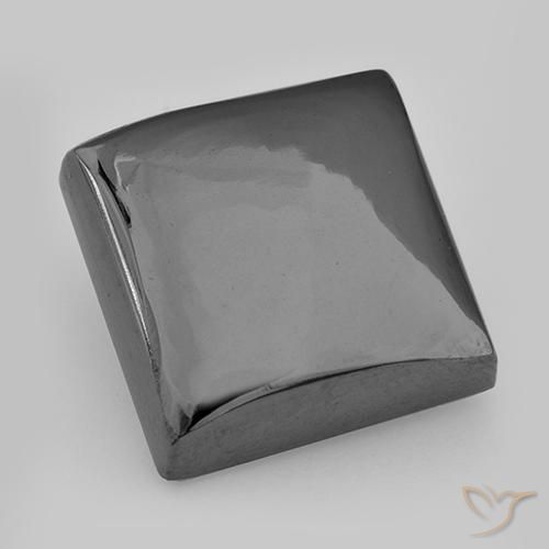 Hematites Gris medio natural de 25.13 ct, Cuadrado, Opaco