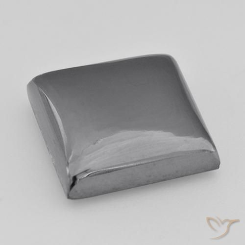 Hematites Gris medio natural de 27.30 ct, Cuadrado, Opaco