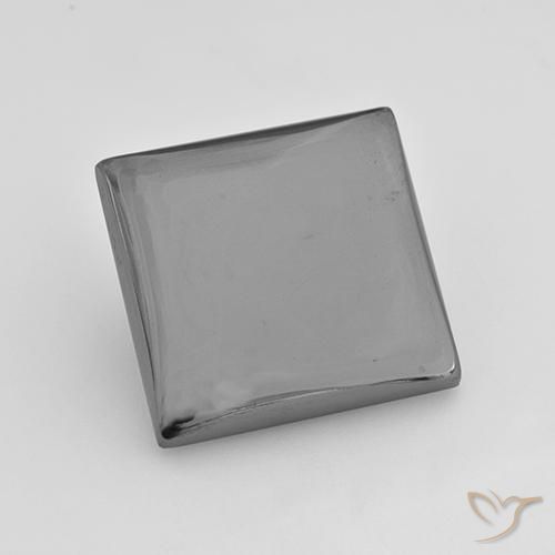 20.31ct Natural Gris medio Hematites, Cuadrado, Opaco