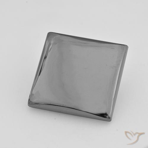 Hematites Gris medio natural de 20.31 ct, Cuadrado, Opaco