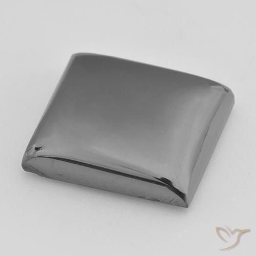 Hematites Gris plateado natural de 24.23 ct, Cuadrado, Opaco
