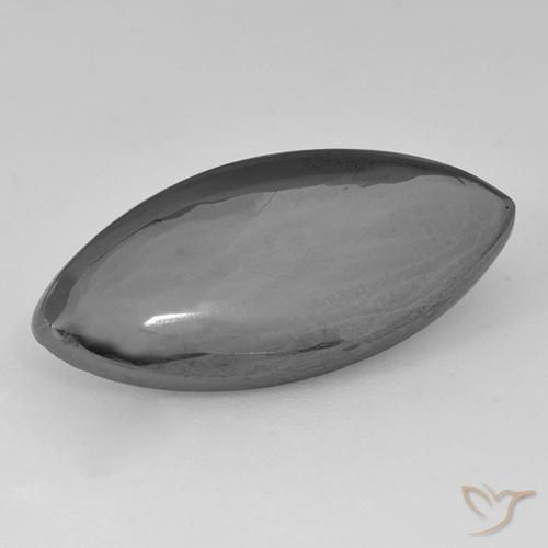 14.12ct Natural Gris medio Hematites, Marquesa, Opaco