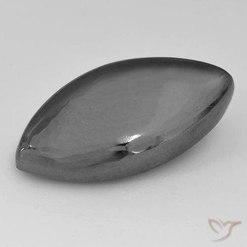 Hematites Gris medio natural de 19.85 ct, Marquesa, Opaco