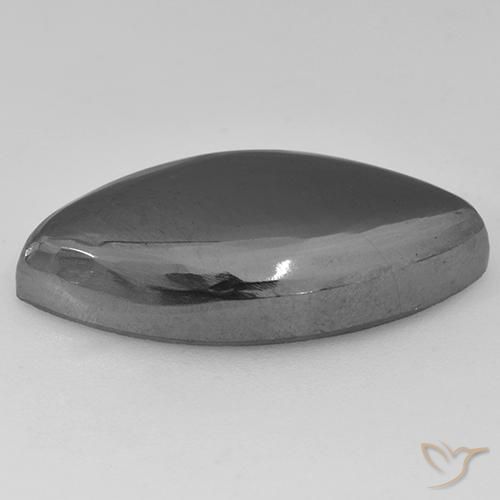 Hematites Gris medio natural de 19.85 ct, Marquesa, Opaco